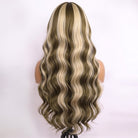 Body Wave Human Hair Wig with Bangs 100% Human Hair Wig – Bangs Style Piano Highlight Silver Grey LINKTOWIG