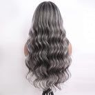 Body Wave Human Hair Wig with Bangs 100% Human Hair Wig – Bangs Style Silver Grey LINKTOWIG