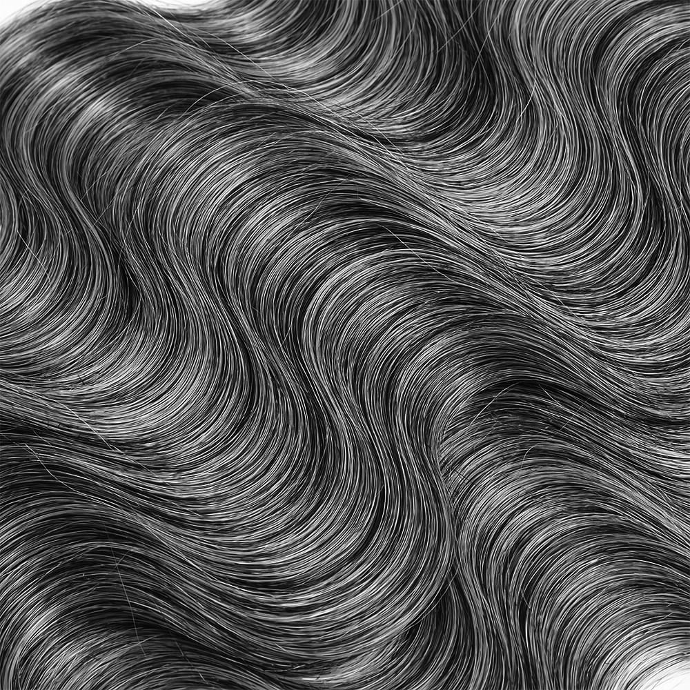 Body Wave Human Hair Wig with Bangs 100% Human Hair Wig – Bangs Style Silver Grey LINKTOWIG