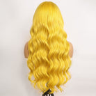Body Wave Human Hair Wig with Bangs 100% Human Hair Wig – Bangs Style Yellow LINKTOWIG