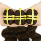 Body Wave Luxury Natural Hair Weft – 100% Virgin Human Hair / Wig aramel Balayage Highlights LINKTOWIG