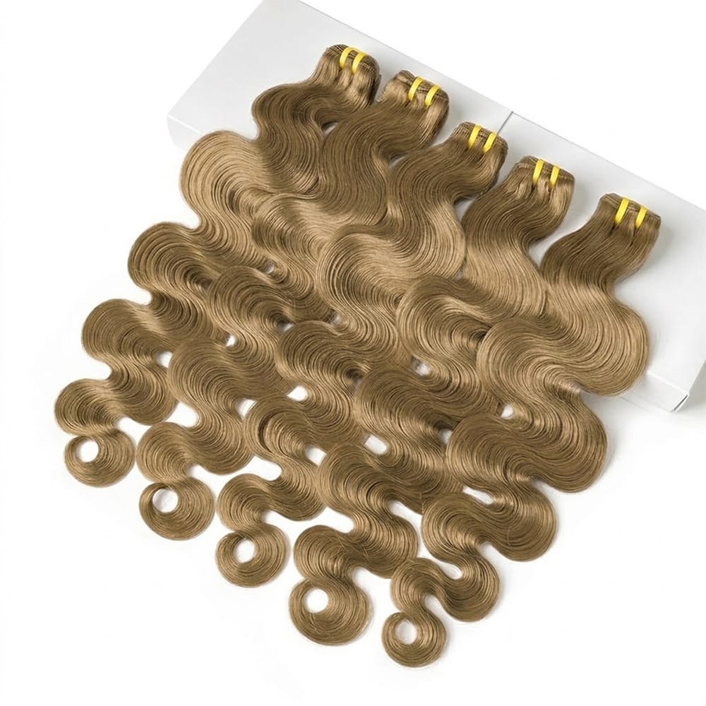 Body Wave Luxury Natural Hair Weft – 100% Virgin Human Hair / Wig Ash Brown LINKTOWIG