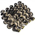 Body Wave Luxury Natural Hair Weft – 100% Virgin Human Hair / Wig Black and grey blended highlights LINKTOWIG