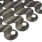 Body Wave Luxury Natural Hair Weft – 100% Virgin Human Hair / Wig Charcoal Grey LINKTOWIG