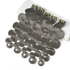 Body Wave Luxury Natural Hair Weft – 100% Virgin Human Hair / Wig Charcoal Grey LINKTOWIG