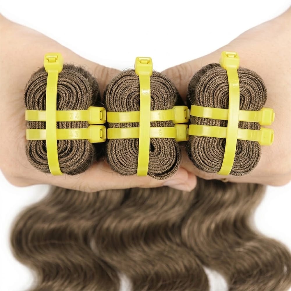 Body Wave Luxury Natural Hair Weft – 100% Virgin Human Hair / Wig Chocolate Brown LINKTOWIG