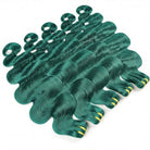 Body Wave Luxury Natural Hair Weft – 100% Virgin Human Hair / Wig Dark Emerald Green LINKTOWIG