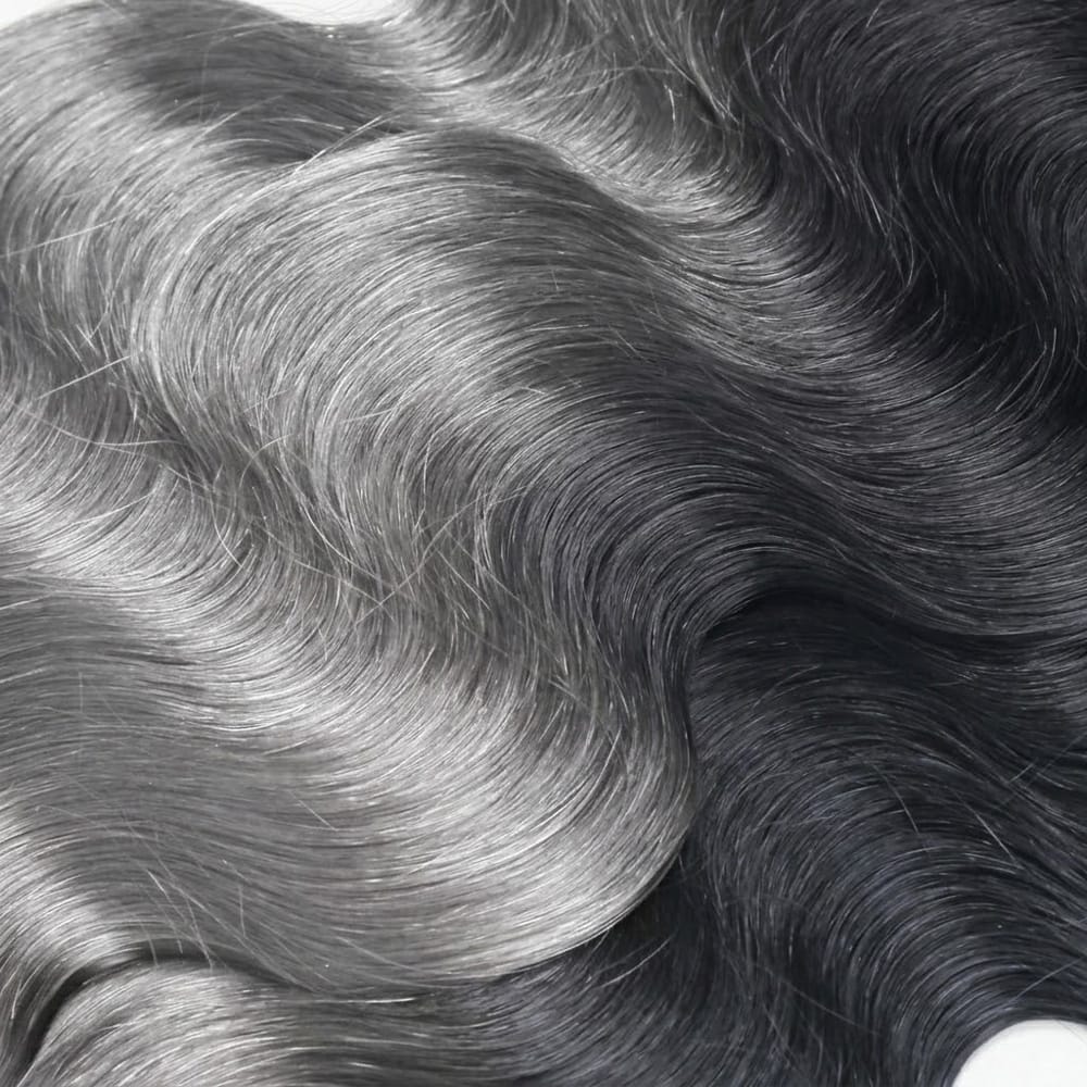 Body Wave Luxury Natural Hair Weft – 100% Virgin Human Hair / Wig Dark Roots LINKTOWIG