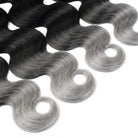 Body Wave Luxury Natural Hair Weft – 100% Virgin Human Hair / Wig Dark Roots LINKTOWIG
