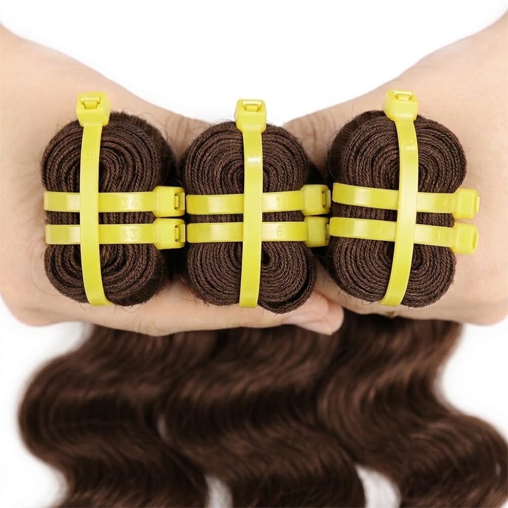 Body Wave Luxury Natural Hair Weft – 100% Virgin Human Hair / Wig Espresso Brown LINKTOWIG