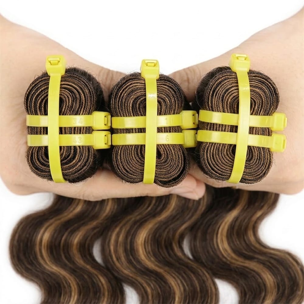 Body Wave Luxury Natural Hair Weft – 100% Virgin Human Hair / Wig Espresso Brown LINKTOWIG
