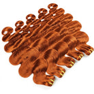Body Wave Luxury Natural Hair Weft – 100% Virgin Human Hair / Wig Ginger Orange LINKTOWIG