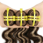 Body Wave Luxury Natural Hair Weft – 100% Virgin Human Hair / Wig Honey Blonde Highlights LINKTOWIG