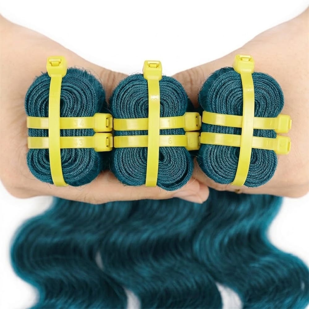 Body Wave Luxury Natural Hair Weft – 100% Virgin Human Hair / Wig Midnight Blue LINKTOWIG