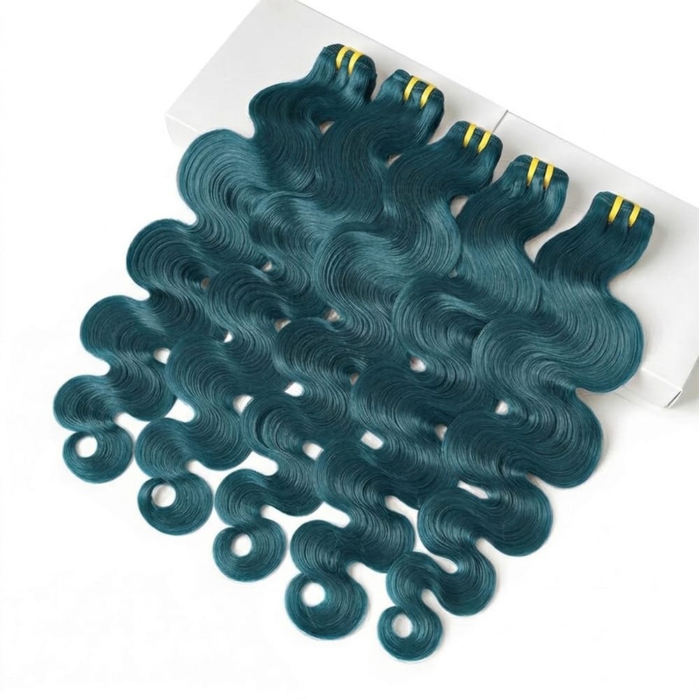Body Wave Luxury Natural Hair Weft – 100% Virgin Human Hair / Wig Midnight Blue LINKTOWIG