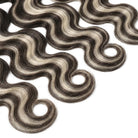 Body Wave Luxury Natural Hair Weft – 100% Virgin Human Hair / Wig Piano Highlight Silver Grey LINKTOWIG