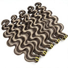 Body Wave Luxury Natural Hair Weft – 100% Virgin Human Hair / Wig Piano Highlight Silver Grey LINKTOWIG