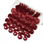 Body Wave Luxury Natural Hair Weft – 100% Virgin Human Hair / Wig Ruby Red LINKTOWIG