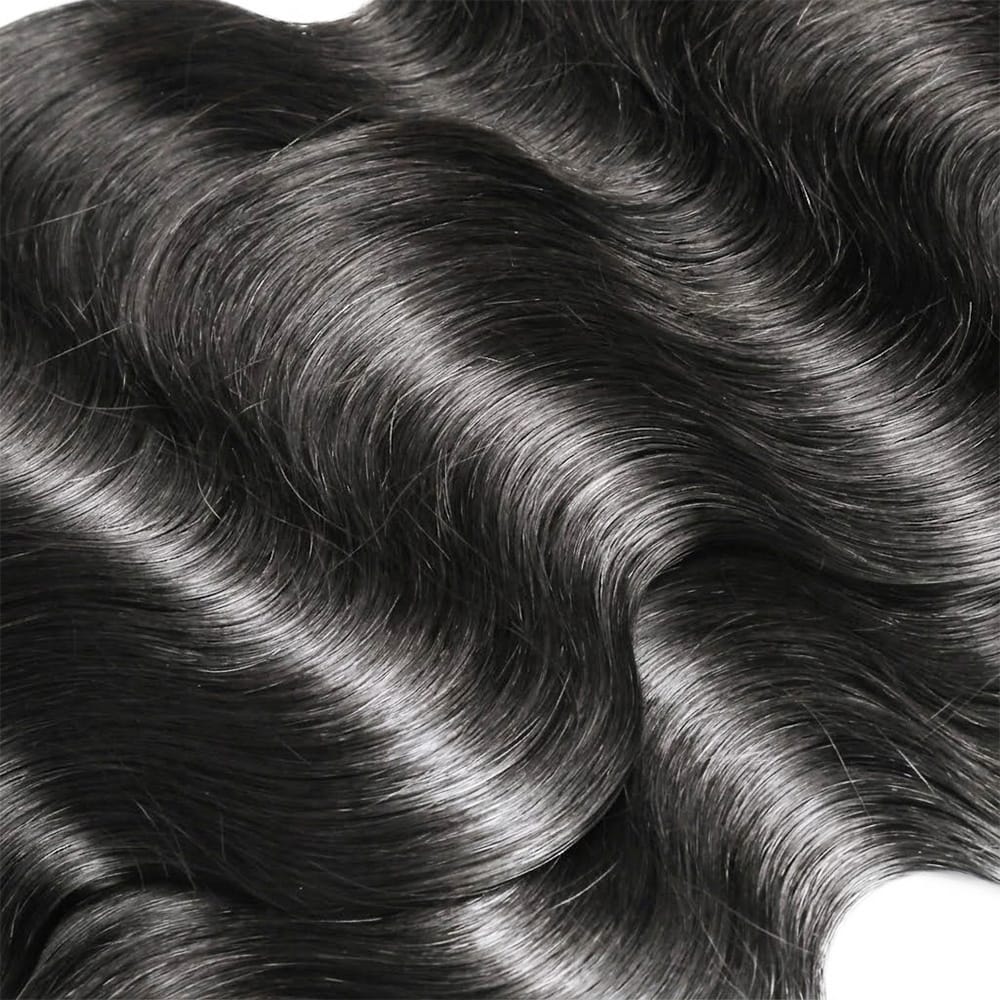 Body Wave Luxury Natural Hair Weft – 100% Virgin Human Hair / Wig Silver Grey LINKTOWIG