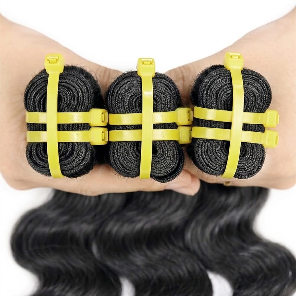 Body Wave Luxury Natural Hair Weft – 100% Virgin Human Hair / Wig Silver Grey LINKTOWIG