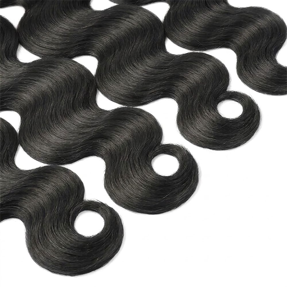 Body Wave Luxury Natural Hair Weft – 100% Virgin Human Hair / Wig Silver Grey LINKTOWIG