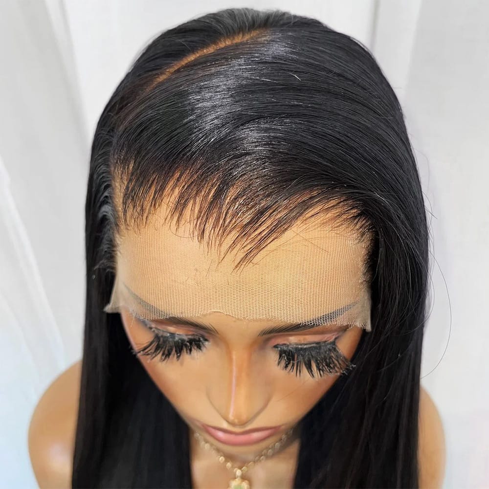 Bone Straight HD Lace Super Natural Lace Frontal Human Hair Wigs black LINKTOWIG