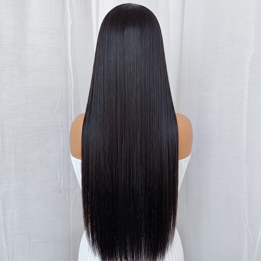 Bone Straight HD Lace Super Natural Lace Frontal Human Hair Wigs black LINKTOWIG