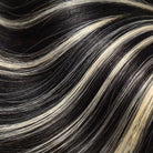 Bone Straight HD Lace Super Natural Lace Frontal Human Hair Wigs Black and grey blended highlights LINKTOWIG