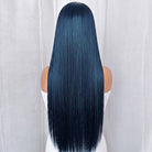 Bone Straight HD Lace Super Natural Lace Frontal Human Hair Wigs Dark Emerald Green LINKTOWIG