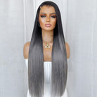 Bone Straight HD Lace Super Natural Lace Frontal Human Hair Wigs Dark Roots LINKTOWIG