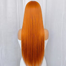 Bone Straight HD Lace Super Natural Lace Frontal Human Hair Wigs Ginger Orange LINKTOWIG