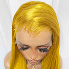 Bone Straight HD Lace Super Natural Lace Frontal Human Hair Wigs Yellow LINKTOWIG