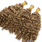 Burmese Curly 100% Raw Virgin  Human Hair Bundles - (No Weft) Bulk Hair  3 Bundles / Ash Brown LINKTOWIG