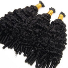 Burmese Curly 100% Raw Virgin  Human Hair Bundles - (No Weft) Bulk Hair  3 Bundles / Black LINKTOWIG