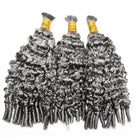 Burmese Curly 100% Raw Virgin  Human Hair Bundles - (No Weft) Bulk Hair  3 Bundles / Charcoal Grey LINKTOWIG