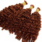 Burmese Curly 100% Raw Virgin  Human Hair Bundles - (No Weft) Bulk Hair  3 Bundles / Copper Orange LINKTOWIG