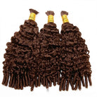 Burmese Curly 100% Raw Virgin  Human Hair Bundles - (No Weft) Bulk Hair  3 Bundles / Espresso Brown LINKTOWIG