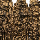 Burmese Curly 100% Raw Virgin  Human Hair Bundles - (No Weft) Bulk Hair  3 Bundles / Honey Brown LINKTOWIG