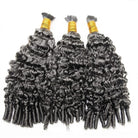 Burmese Curly 100% Raw Virgin  Human Hair Bundles - (No Weft) Bulk Hair  3 Bundles / Silver Grey LINKTOWIG