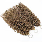 Burmese Curly Hair Bundles / Feather Hair Extensions — 100% Virgin Human Hair / Ash Brown LINKTOWIG