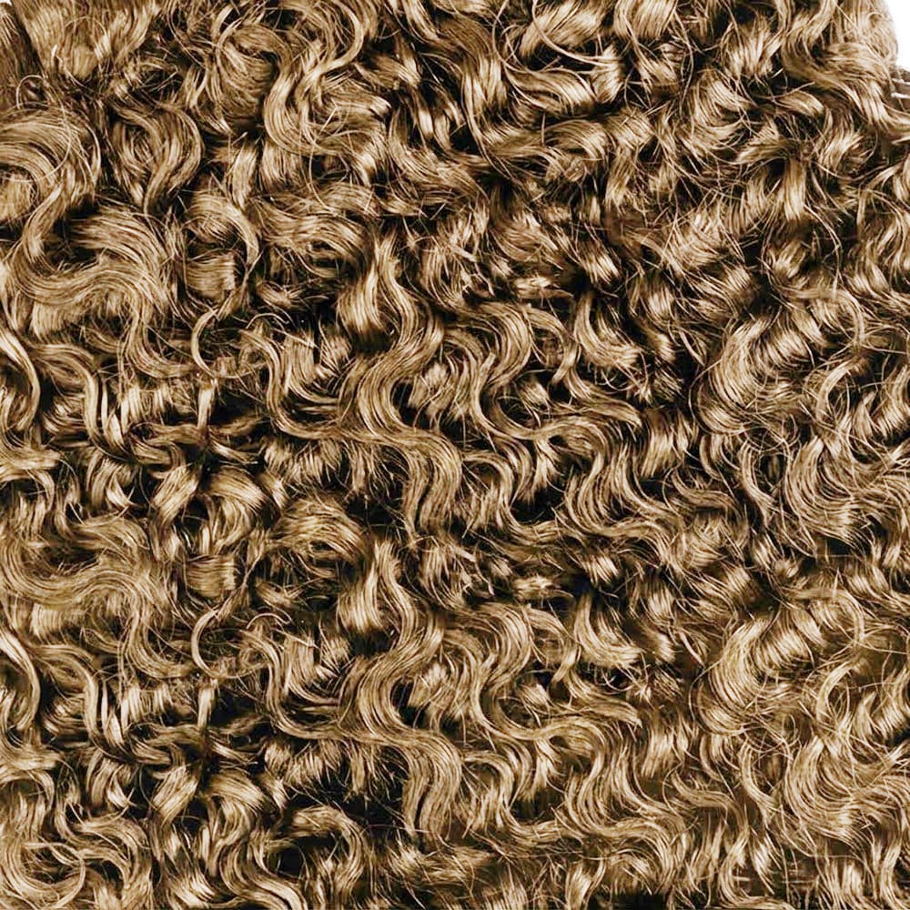 Burmese Curly Hair Bundles / Feather Hair Extensions — 100% Virgin Human Hair / Ash Brown LINKTOWIG