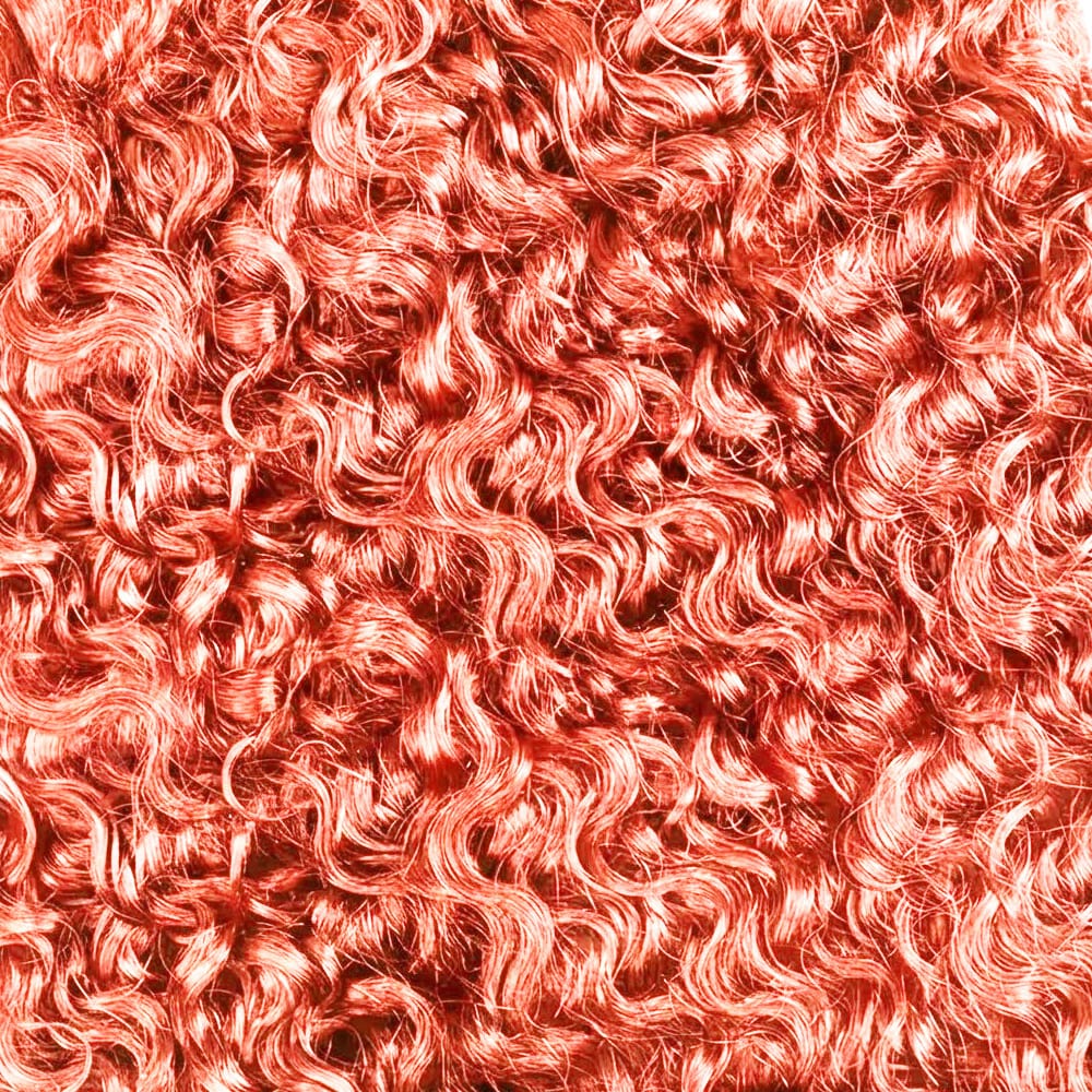 Burmese Curly Hair Bundles / Feather Hair Extensions — 100% Virgin Human Hair / Bubblegum Pink LINKTOWIG