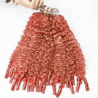 Burmese Curly Hair Bundles / Feather Hair Extensions — 100% Virgin Human Hair / Bubblegum Pink LINKTOWIG