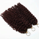 Burmese Curly Hair Bundles / Feather Hair Extensions — 100% Virgin Human Hair / Burgundy LINKTOWIG