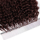 Burmese Curly Hair Bundles / Feather Hair Extensions — 100% Virgin Human Hair / Burgundy LINKTOWIG
