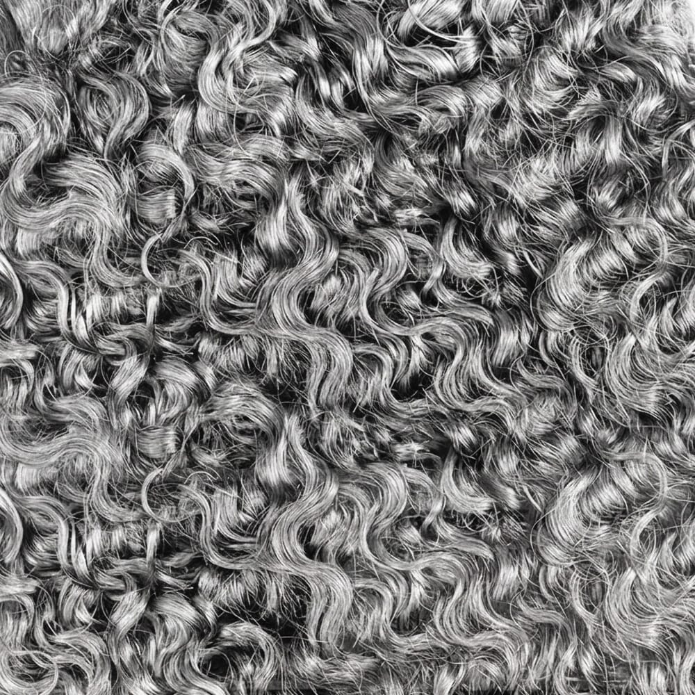 Burmese Curly Hair Bundles / Feather Hair Extensions — 100% Virgin Human Hair / Charcoal Grey LINKTOWIG