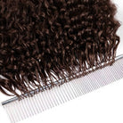 Burmese Curly Hair Bundles / Feather Hair Extensions — 100% Virgin Human Hair / Espresso Brown LINKTOWIG