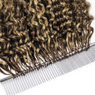 Burmese Curly Hair Bundles / Feather Hair Extensions — 100% Virgin Human Hair / Honey Brown LINKTOWIG