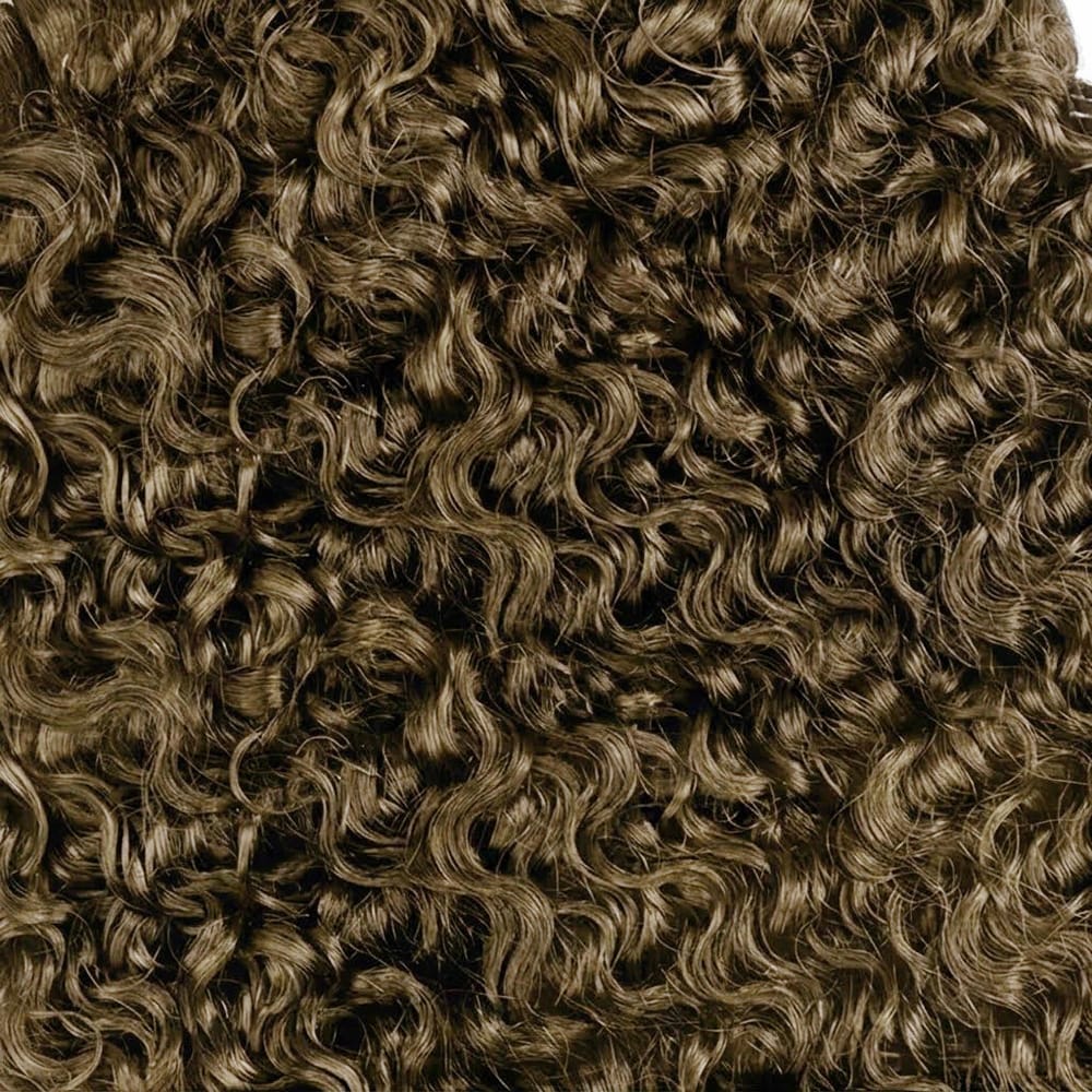 Burmese Curly Hair Bundles / Feather Hair Extensions — 100% Virgin Human Hair / Medium Chestnut Brown LINKTOWIG