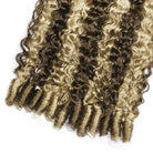 Burmese Curly Hair Bundles / Feather Hair Extensions — 100% Virgin Human Hair / Piano Highlight Silver Grey LINKTOWIG